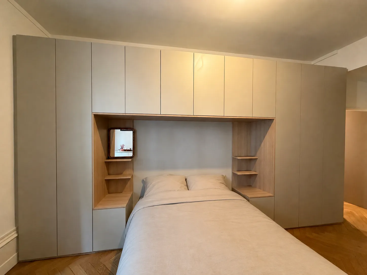 Tete de lit avec rangement
